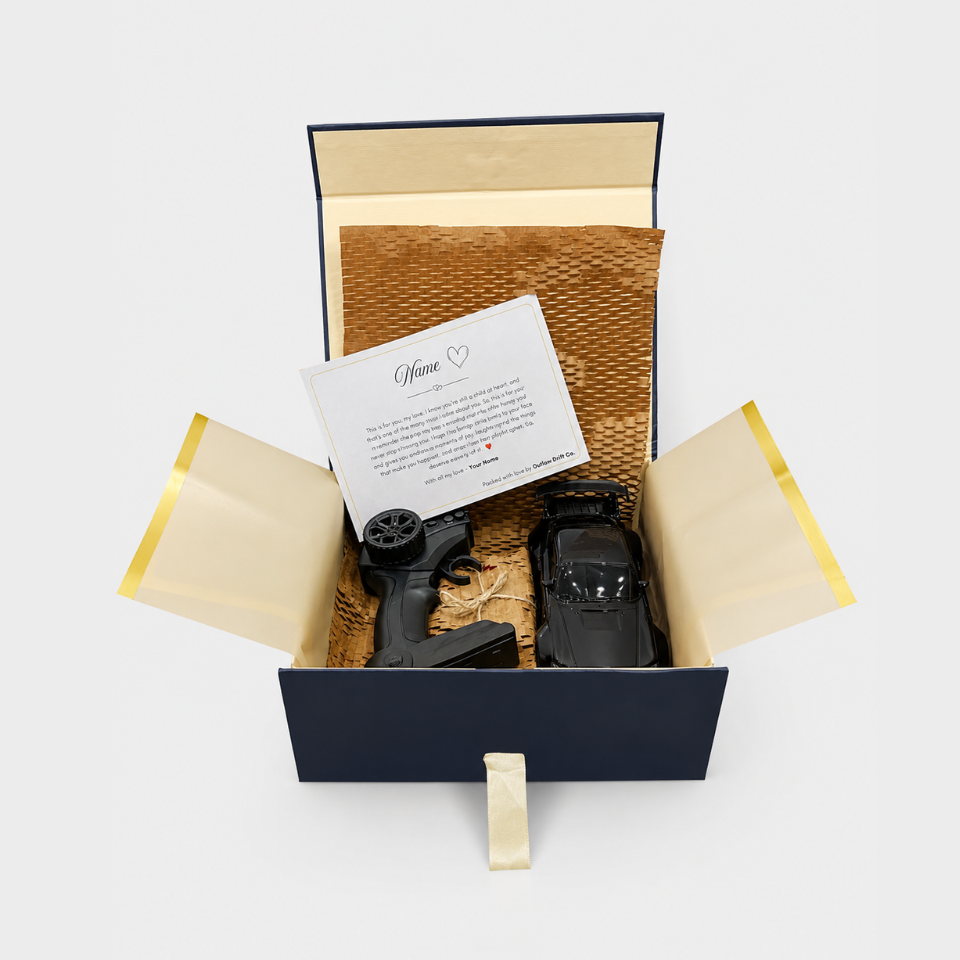 Personalized Gift Box + ODC Pro Porche 911 Flame RC Car (1:24)