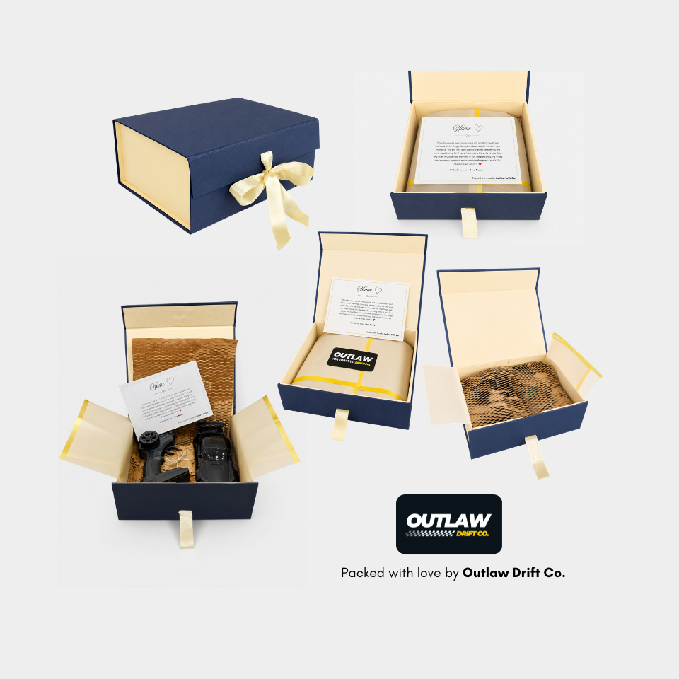 Personalized Gift Box + ODC Pro Porche 911 Flame RC Car (1:24)