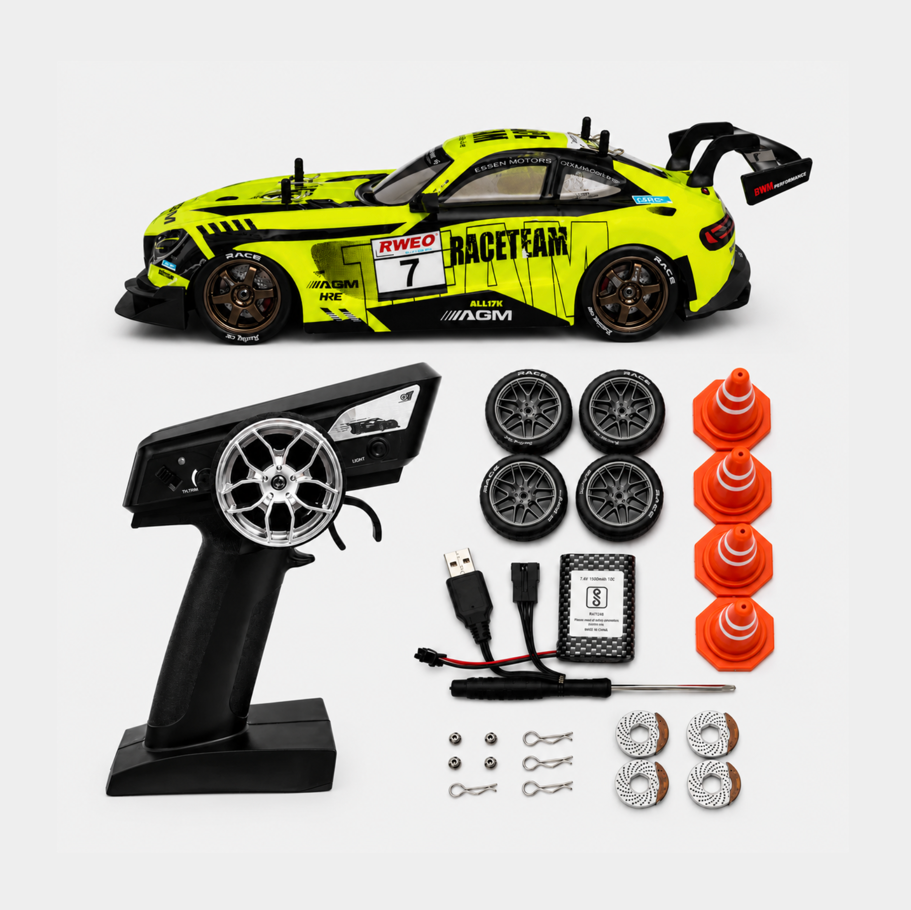 ODC Elite Series - Velocity AGM Neon X Drift Car (1:16)