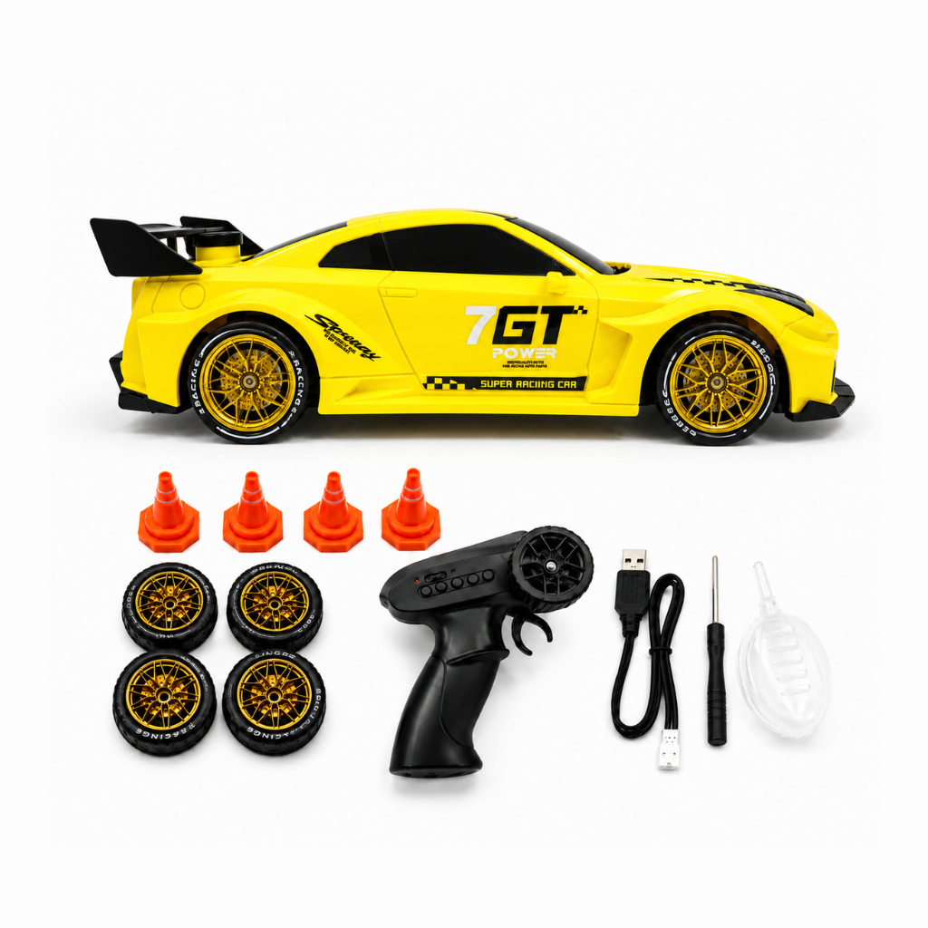Personalized Rakhi Gift Box + ODC Sports Series GTR RC Car (1:24)